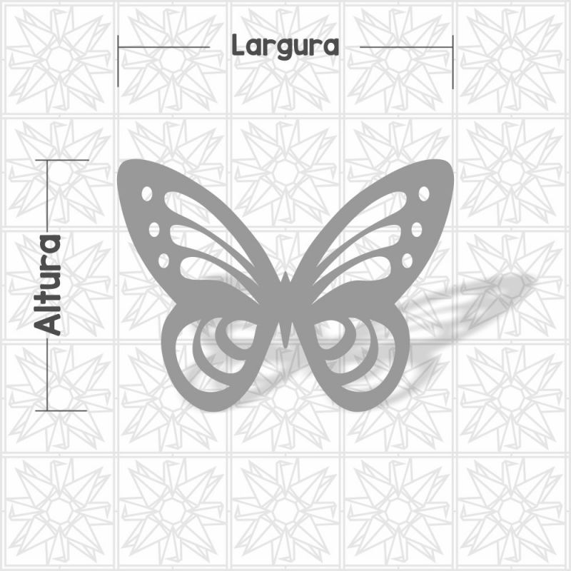 Borboleta vazada