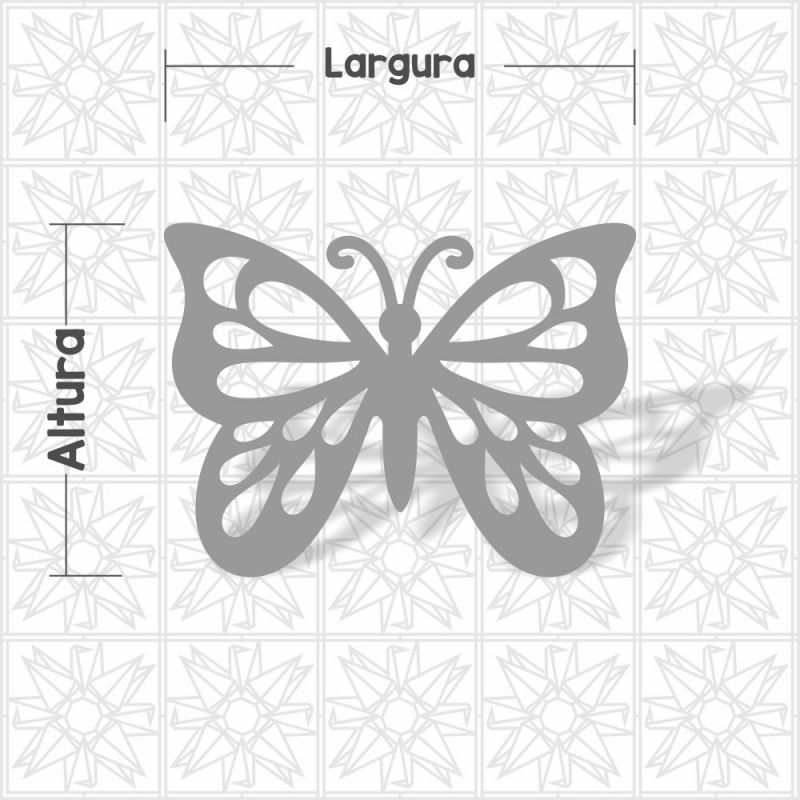 Borboleta vazada