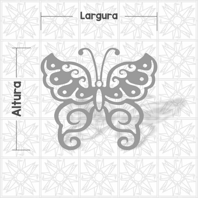 Borboleta vazada