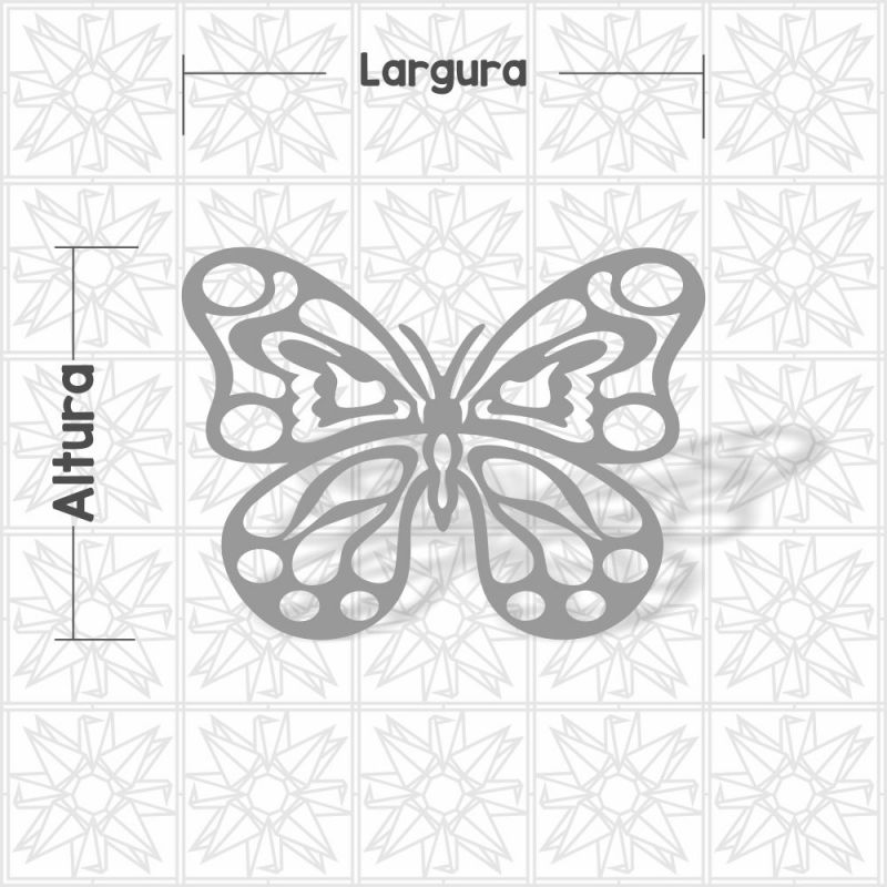 Borboleta vazada