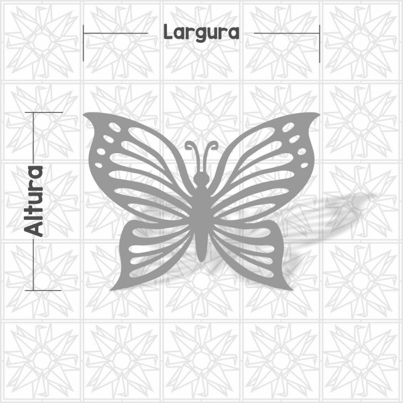 Borboleta vazada