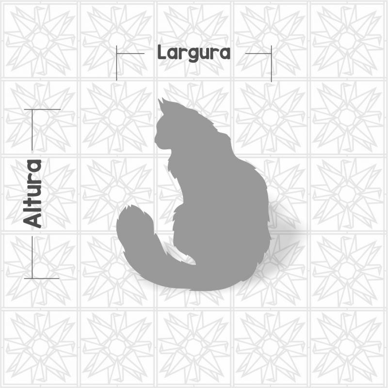 Aplique gato sentado