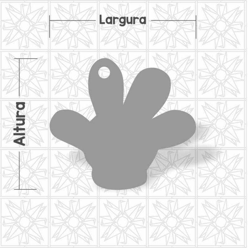 Aplique luva Mickey