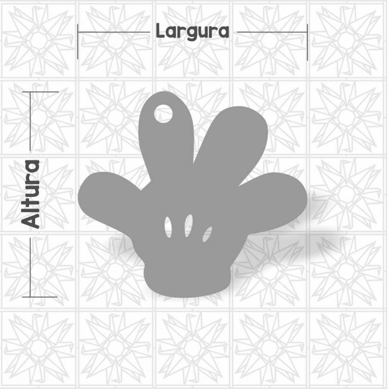 Aplique luva Mickey