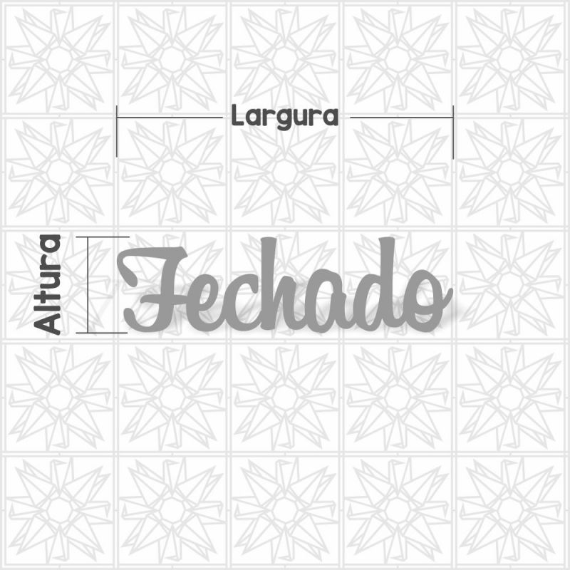 Fechado cursiva BLB