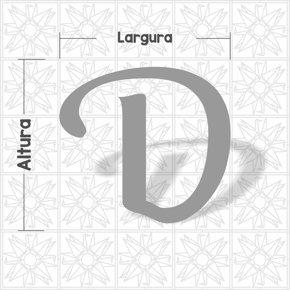 Letra D - cursivo BLB