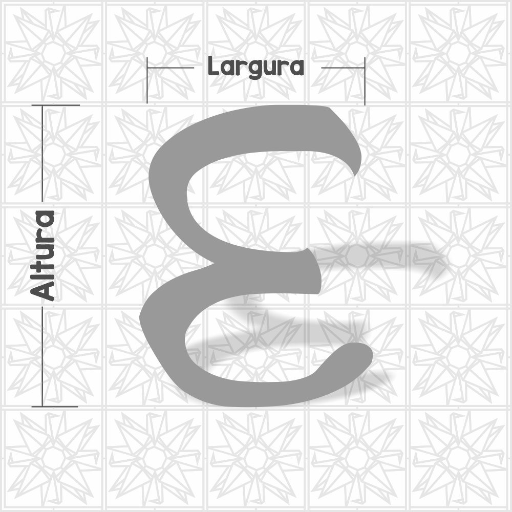 Letra E - cursivo BLB