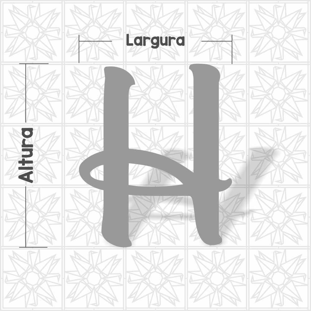 Letra H - cursivo BLB