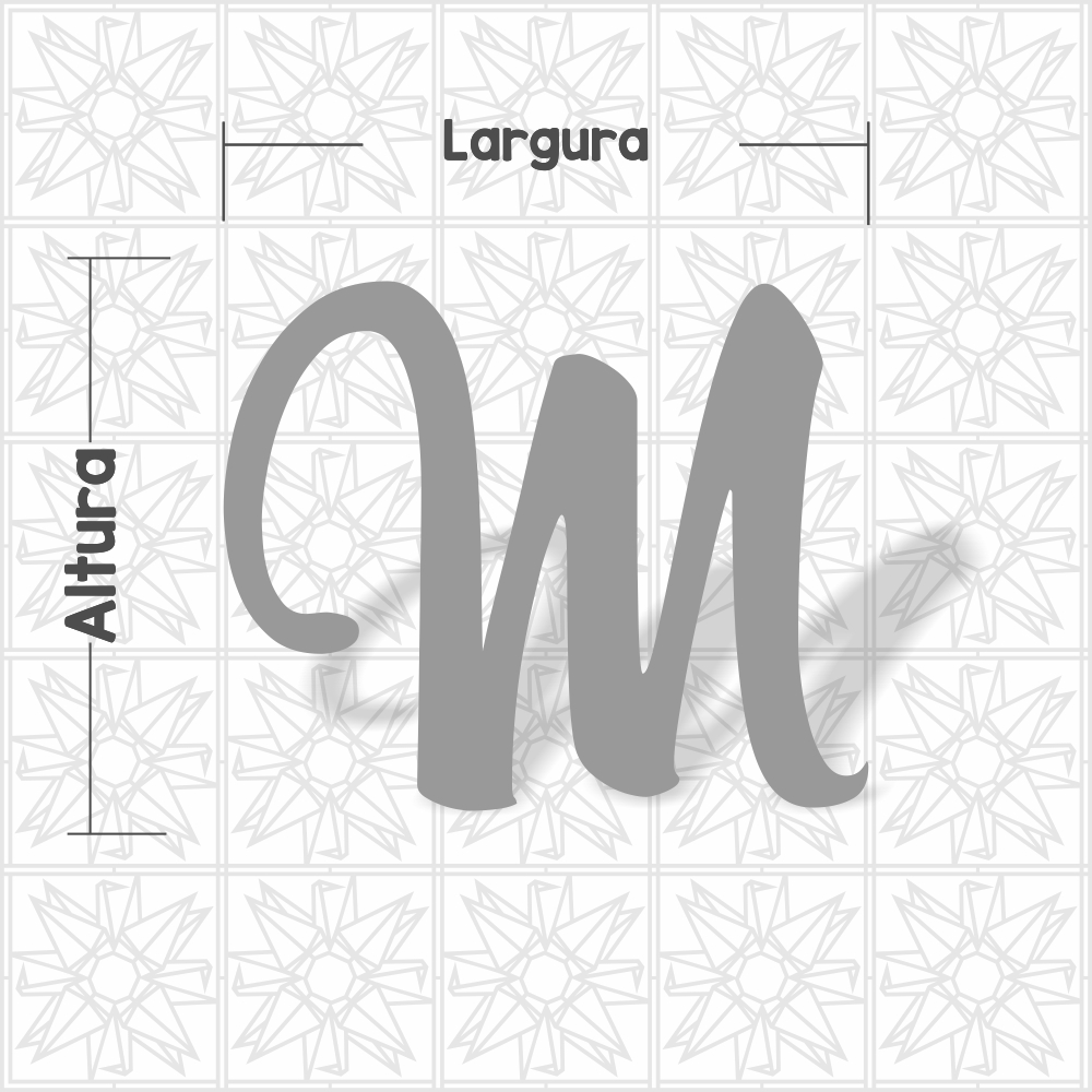 Letra M - cursivo BLB