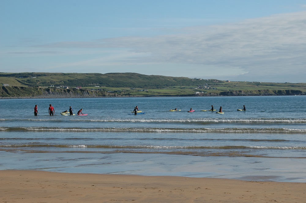 Surfers at Lahinch