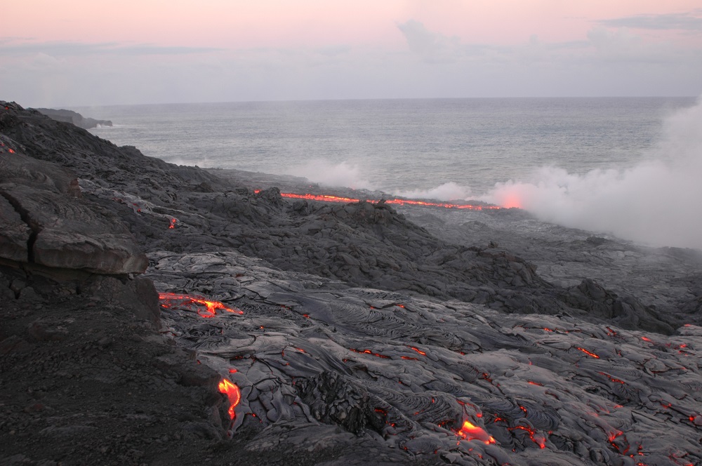 lava flowing hot