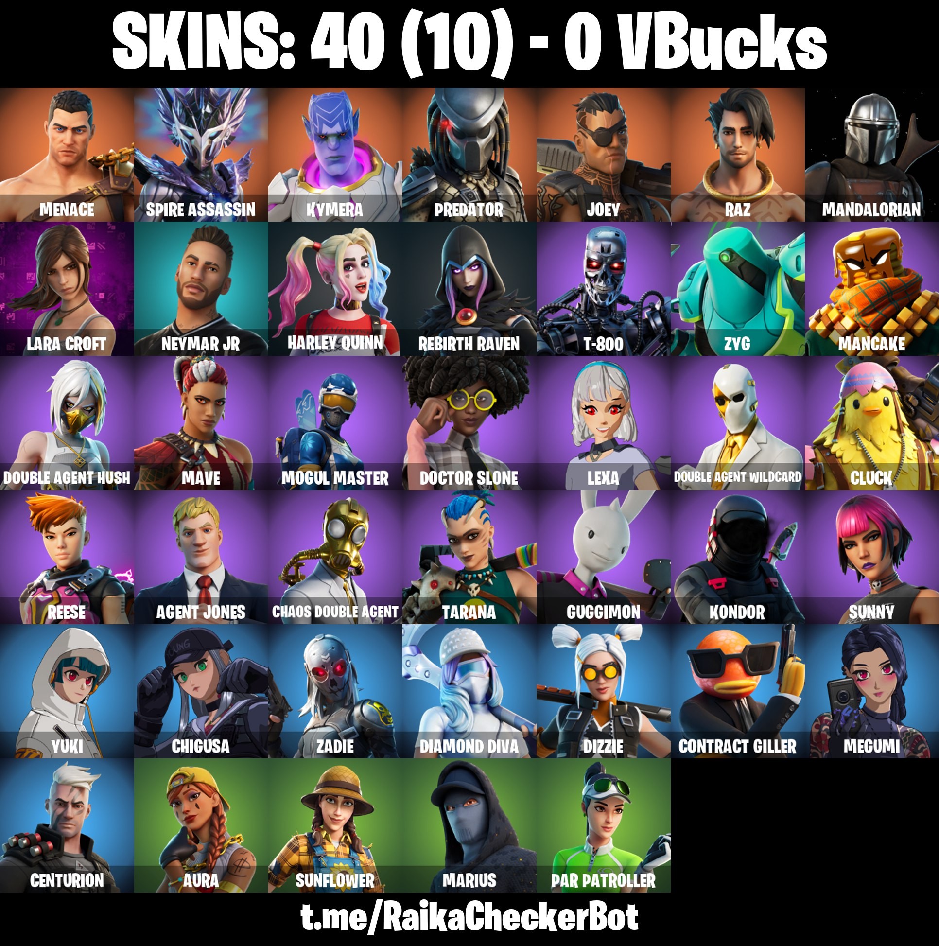 40 Skins, Leviathan Axe, Lara Croft, Raz, Neymar Jr [PC/PSN/XBOX/Switch]