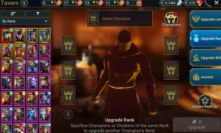 Theodosia the Disgraced, Ninja, Alice, Sun Wukong, Romero, Royal Guard, Zelotah, 27940 energy (IOS/Android)