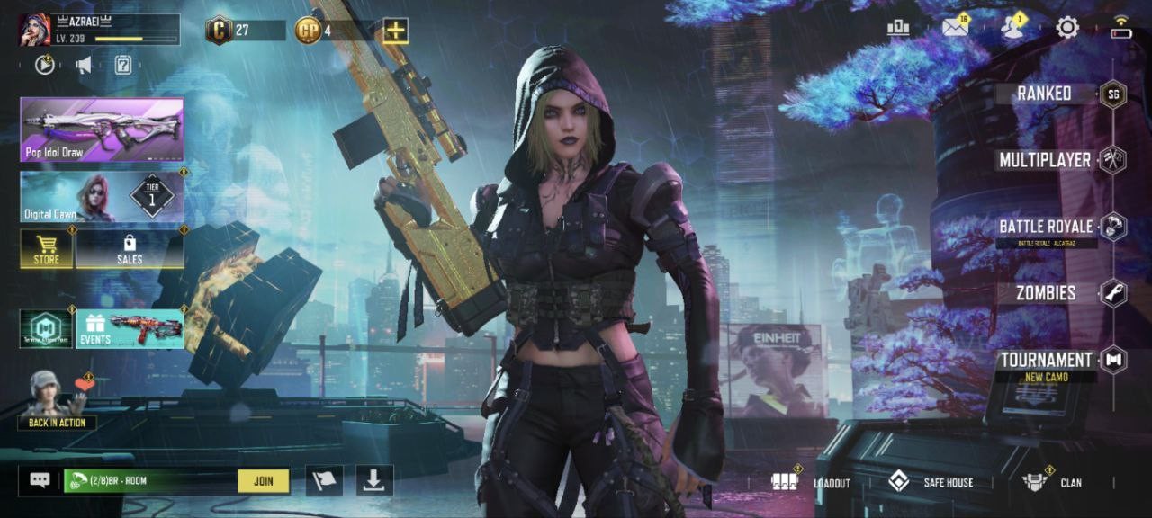 83 Epic Guns, 40 Skins, 16 Emotes (IOS/Android)