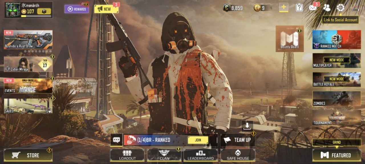 2 Legend Gun(Stun Baton), 38 Epic Guns, 32 Skins, 5 Emotes, 0 Diamond Guns (IOS/Android)