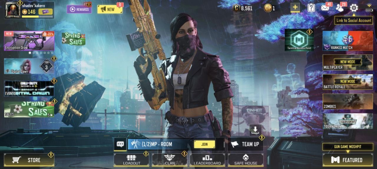 Legend Gun(M4), 76 Epic Guns, 54 Skins, 25 Emotes, 9 Diamond Guns (IOS/Android)