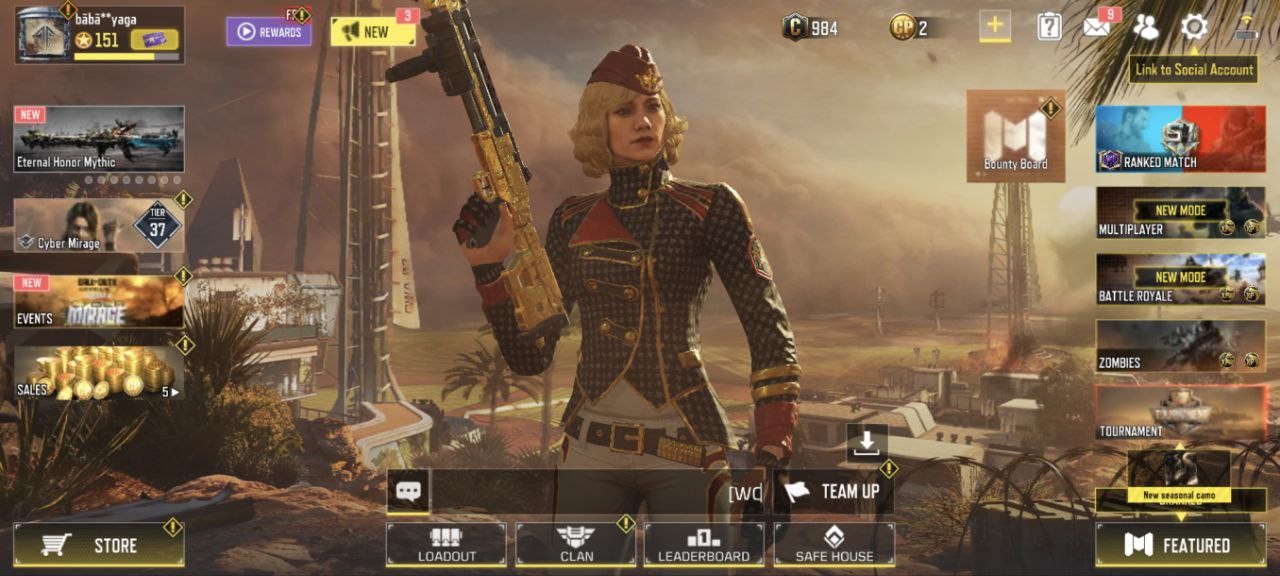 2 Legend Gun(Stun Baton|M13), 63 Epic Guns, 33 Skins, 18 Emotes, 0 Diamond Guns (IOS/Android)