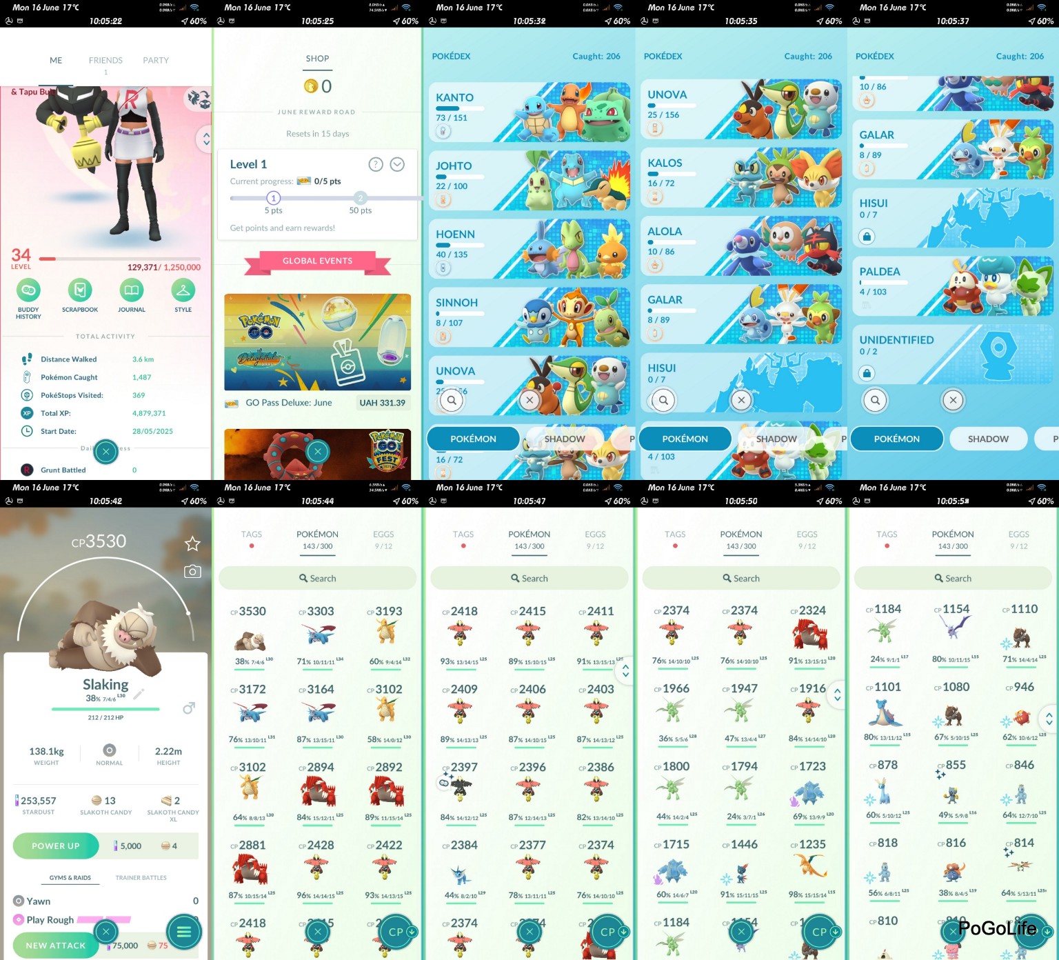34L Valor 253K DUST 23x Legendary Groudon Kubfu Regice Tapu Bulu (1xSh) 7x 3000cp+ (IOS/Android)