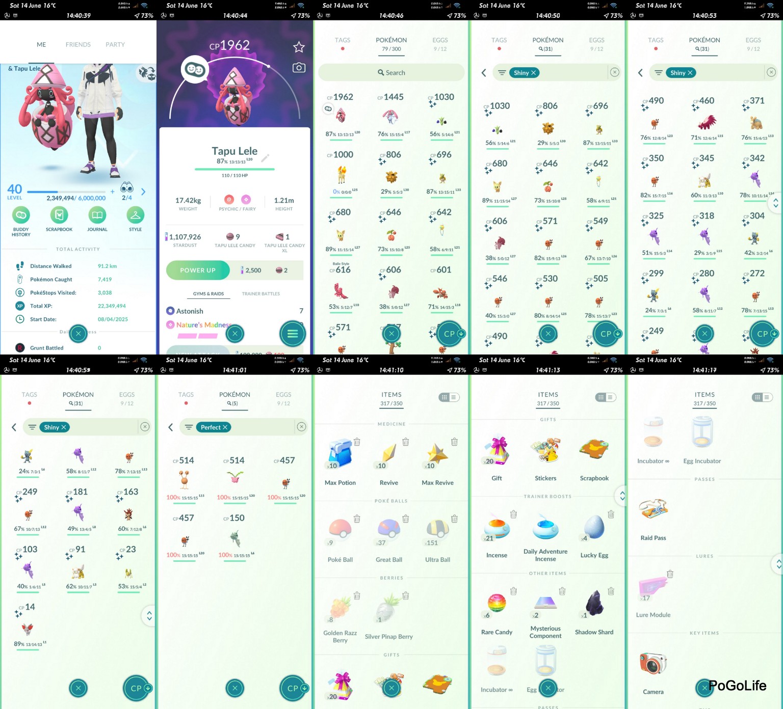 40L Mystic 1.1mil DUST Account with Legendary Tapu Lele (IOS/Android)