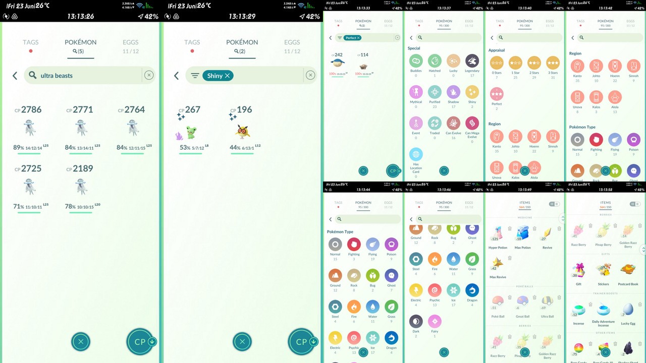 32L Valor 179K DUST 17x Legendary Articuno Mesprit 5x Ultra Beasts 8x 3000cp+ (IOS/Android)