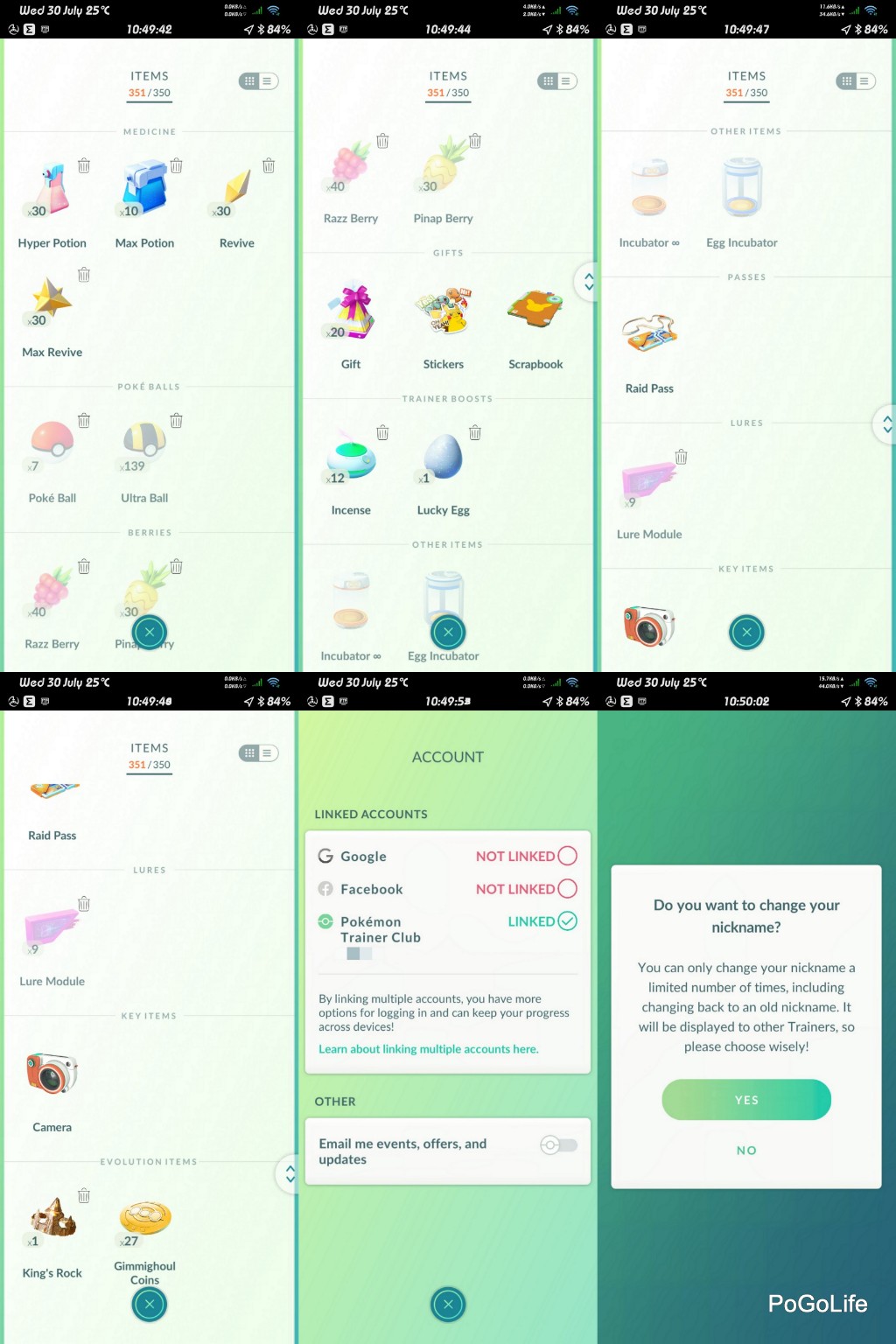 32L Team not selected 303K DUST Full bag random items and pokemons Starter account (IOS/Android)