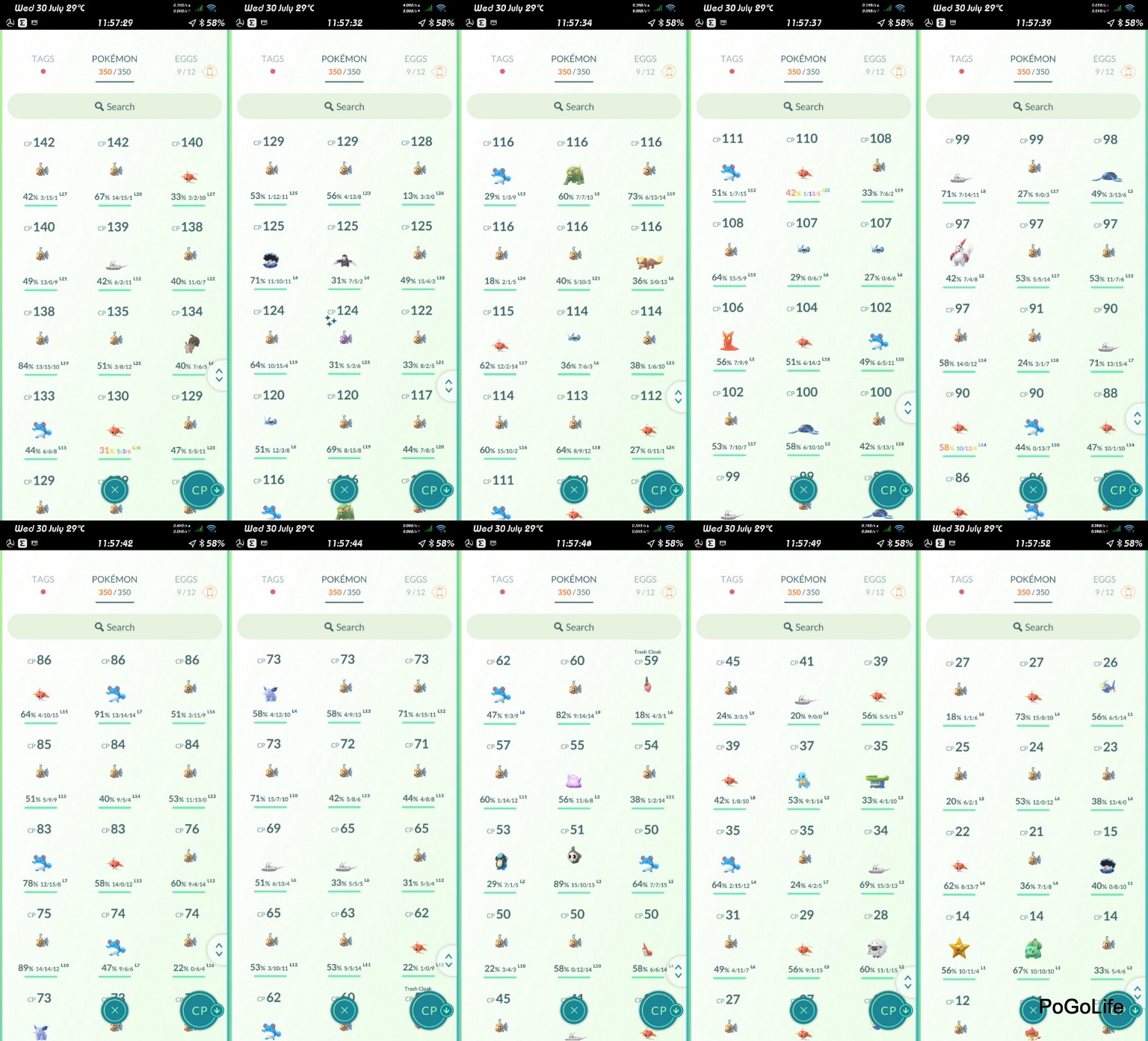 32L Team not selected 217K DUST Full bag random items and pokemons Starter account (IOS/Android)