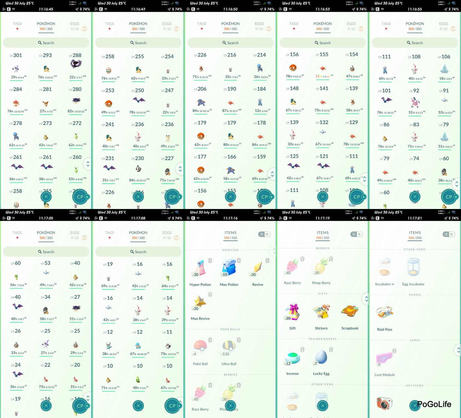 33L Team not selected 254K DUST Full bag random items and pokemons Starter account (IOS/Android)