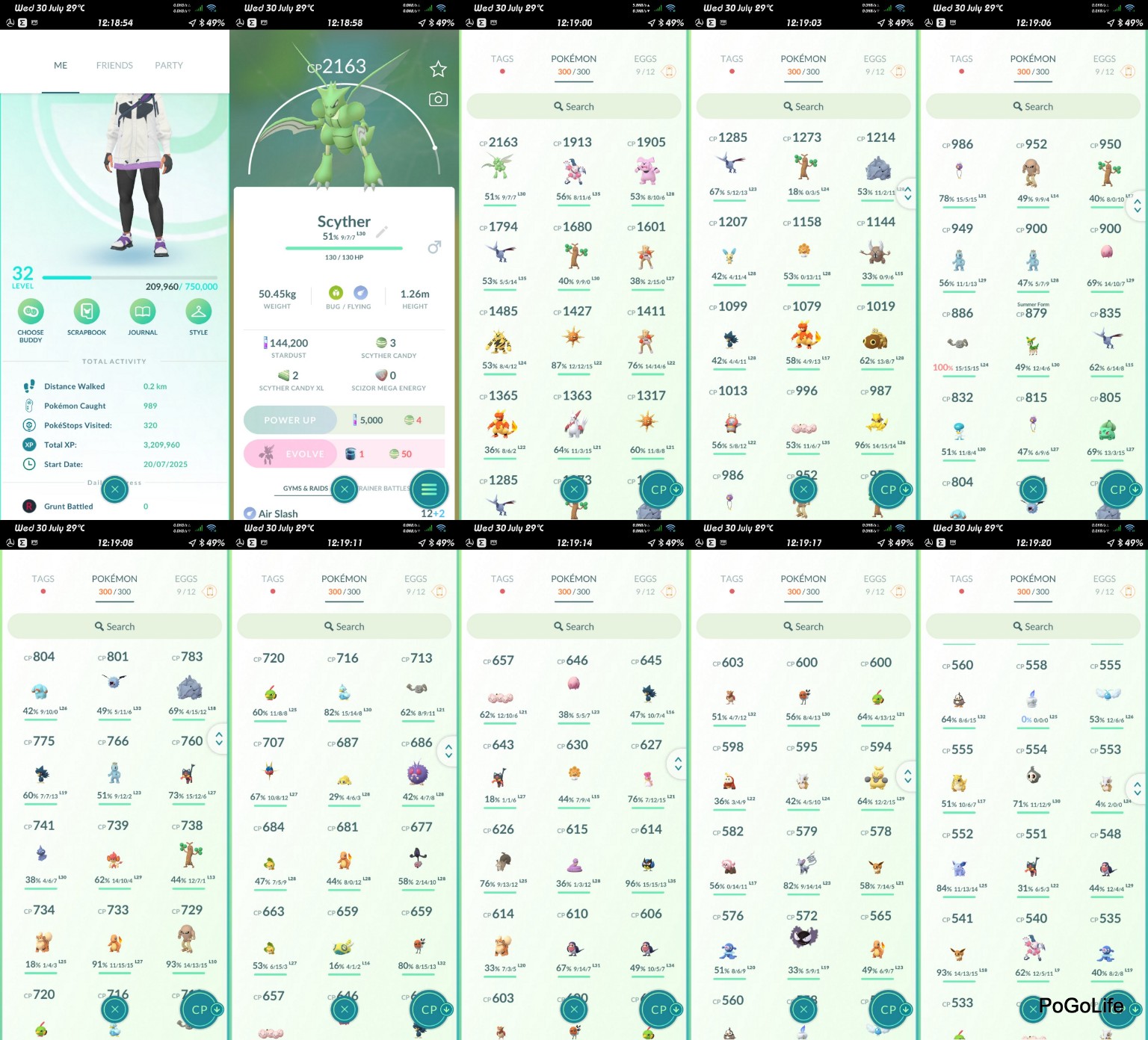 32L Team not selected 144K DUST Full bag random items and pokemons Starter account (IOS/Android)