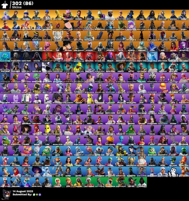 302 Skins, Galaxy, Take the L, The Reaper, Neo Versa, Elite Agent [PC/PSN/XBOX/Switch]