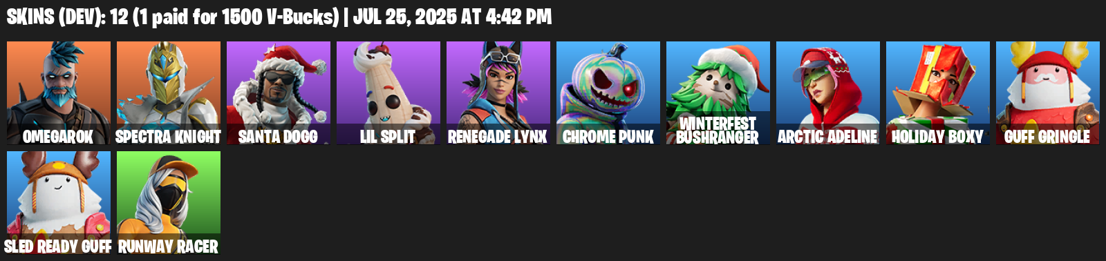 12 Skins, Omegarok, Spectra Knight, Santa Dogg, Lil Split, Renegade Lynx, Chrome Punk, Winterfest Bushranger [PC/PSN/XBOX]