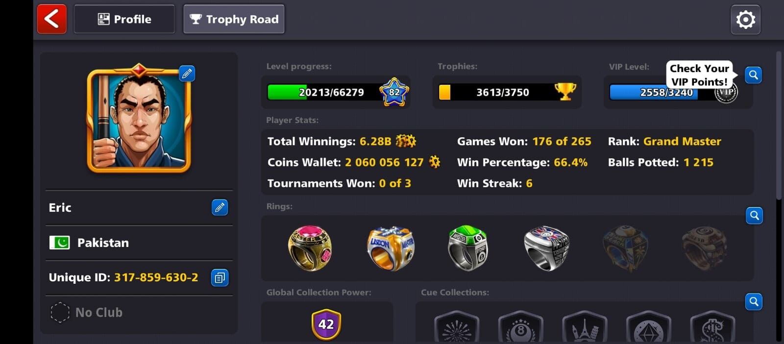 2 BILLION COINS, 10 LEGENDARY CUES, 1 EVENT CUE MAX, 42 CCP, 150+ CASH