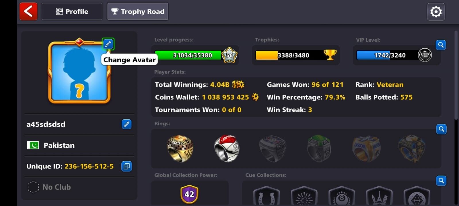 1 BILLION+COINS, 1 EVENT CUE MAX, 42 CCP
