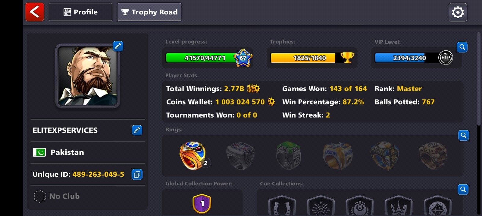 8 BALL POOL, 1 BILLION COINS, 100+ CASH, SECURED ACCOUNT, FB LINK POSSIBLE, GMAIL LOGIN, PASSWORD POSSIBLE