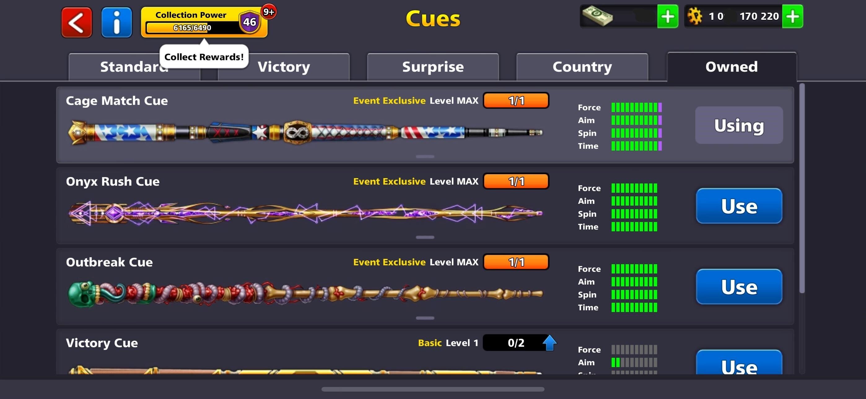 1 Billions Coin, VIP Tier Emerald, 3 Maxed Cue