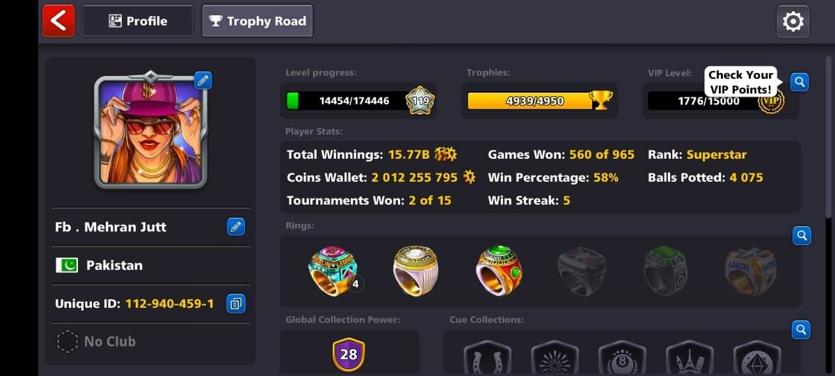 2-Billion Coins, 8 Ball Pool Account, Instant Delivery, Safe & Verified, Miniclip LOGIN, Compatible for IOS