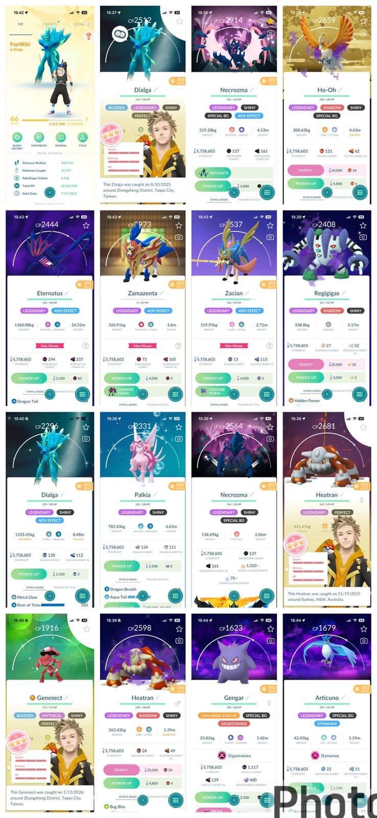 {WAU}LV66 YELLOW! 295 LEGEND 286 SHINY SHUNDO DIALGA ORIGIN FORM SHUNDO GENESECT BB 28 SHINY LEGEND SHUNDO JANGMO-O SHINY SHDW HO-OH SB SHINY DAWNING SB (IOS/Android)
