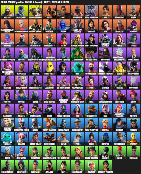 118 Skins, Leviathan Axe [PC/XBOX]