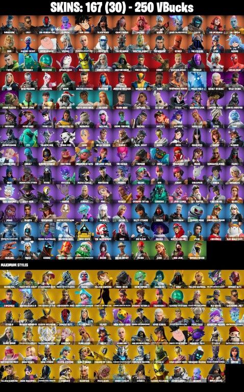 167 Skins, Omegarok, Joey, The Foundation, Kymera, Son Goku, Blackheart, Kado Thorne, Valeria, Ronin [PC/PSN/XBOX]