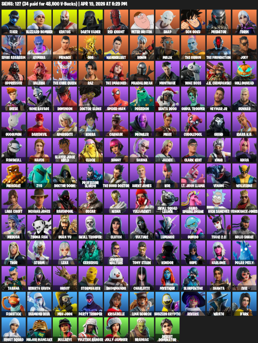 127 Skins, Leviathan Axe [PC/XBOX]