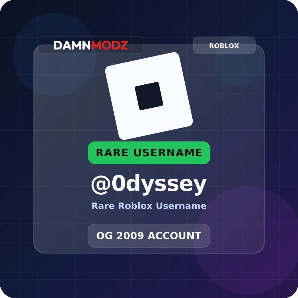 @0dyssey, 2009 OG Account