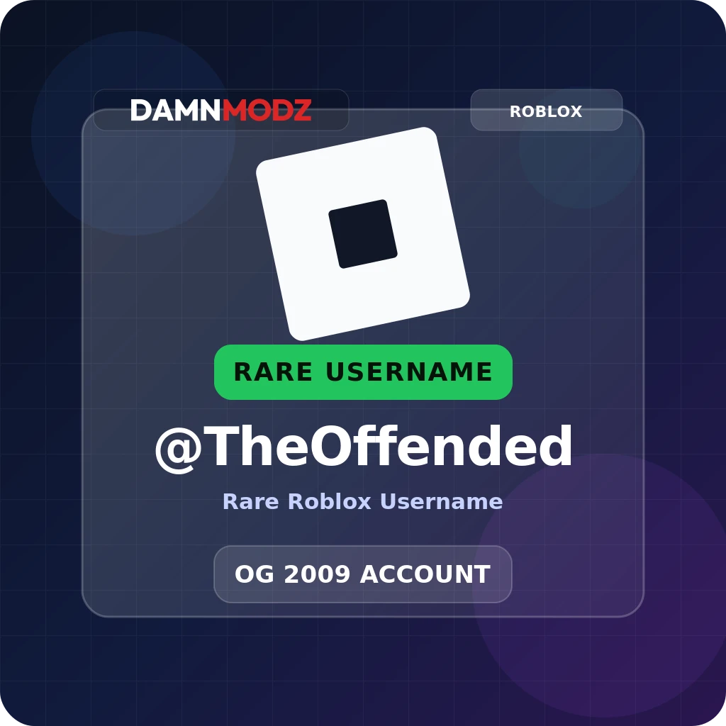 @TheOffended, 2009 OG Account