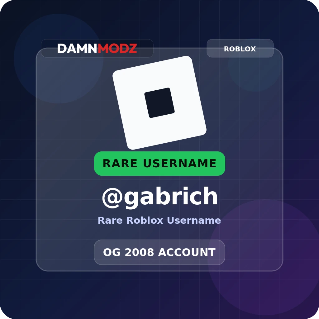 @gabrich, 2008 OG Account