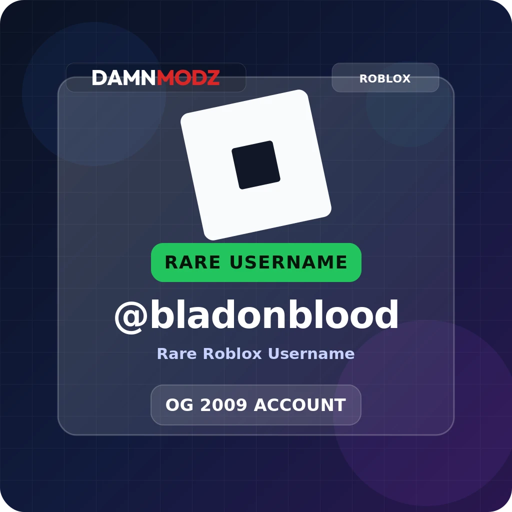 @bladonblood, 2009 OG Account