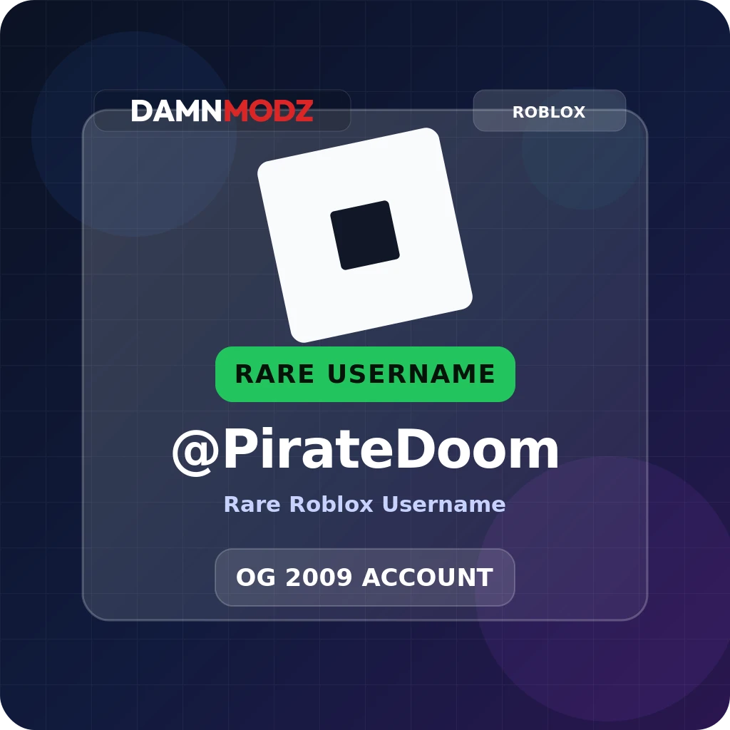 @PirateDoom, 2009 OG Account