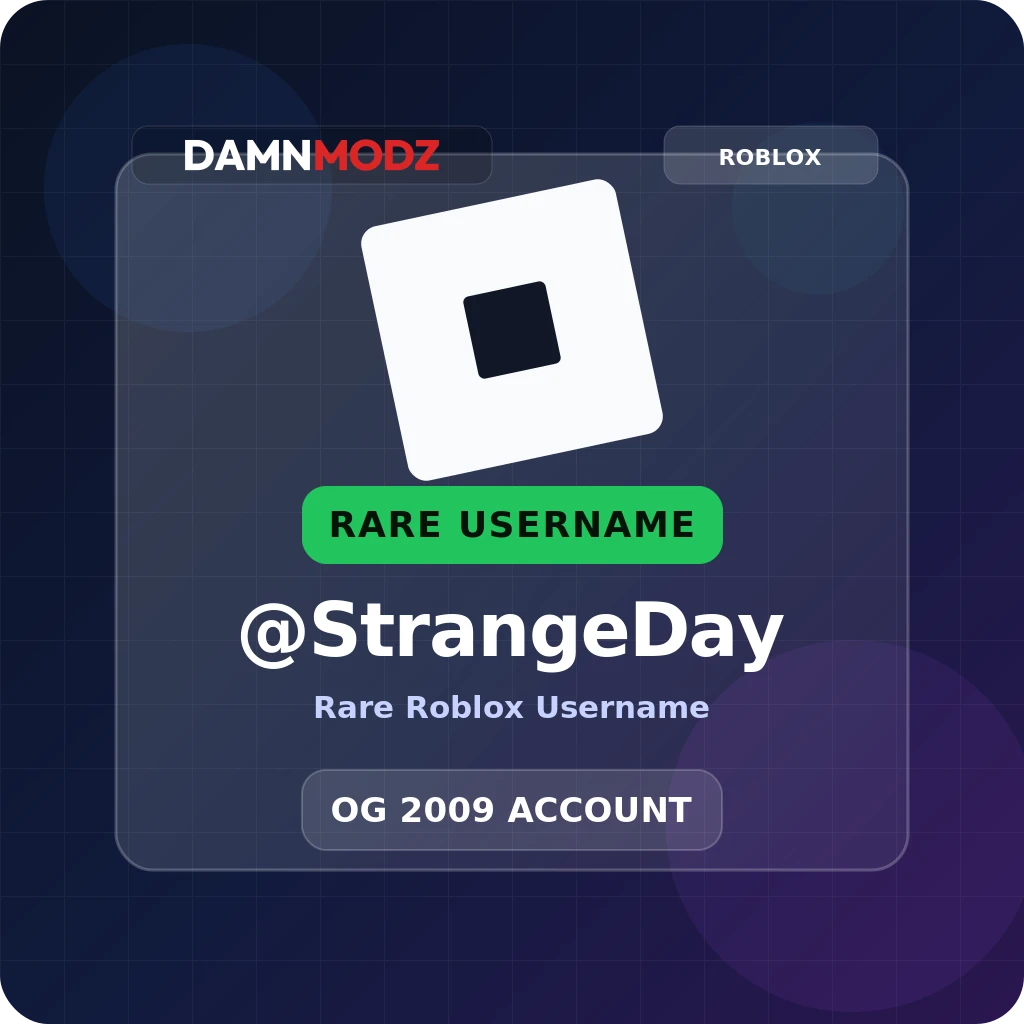 @StrangeDay, 2009 OG Account