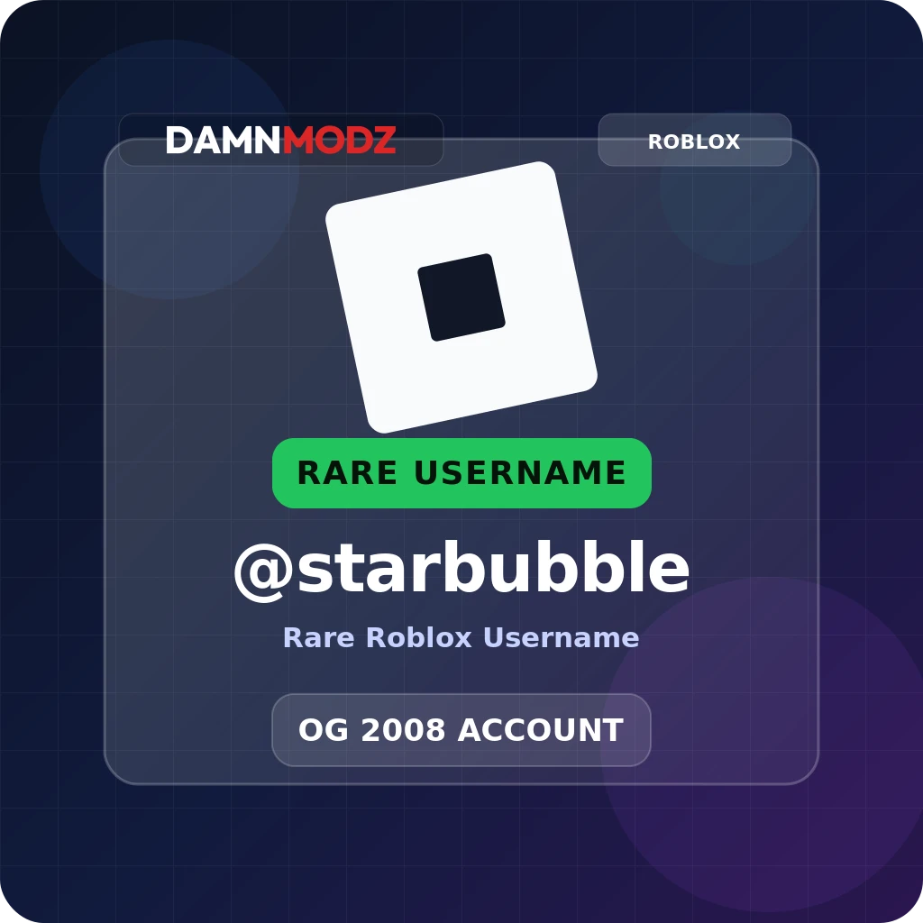 @starbubble, 2008 OG Account