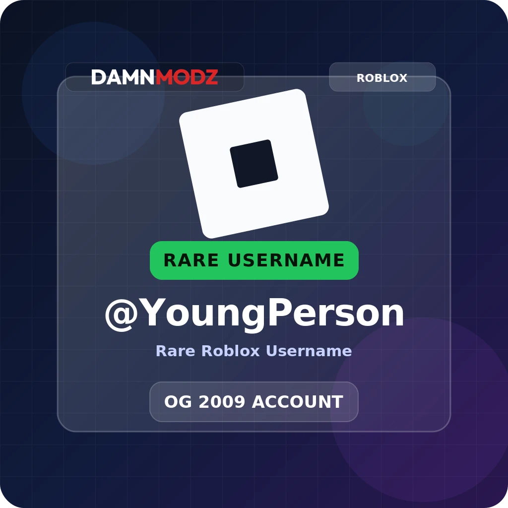 @YoungPerson, 2009 OG Account