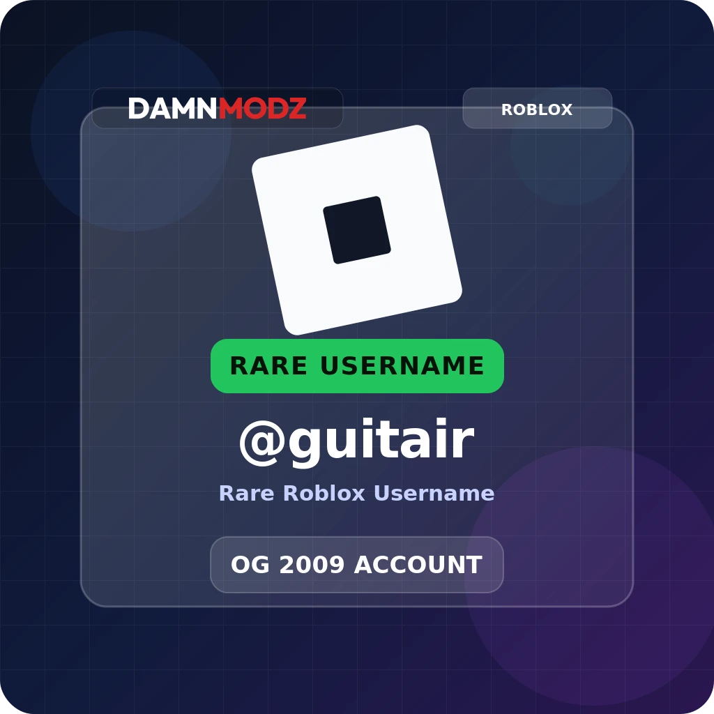 @guitair, 2009 OG Account