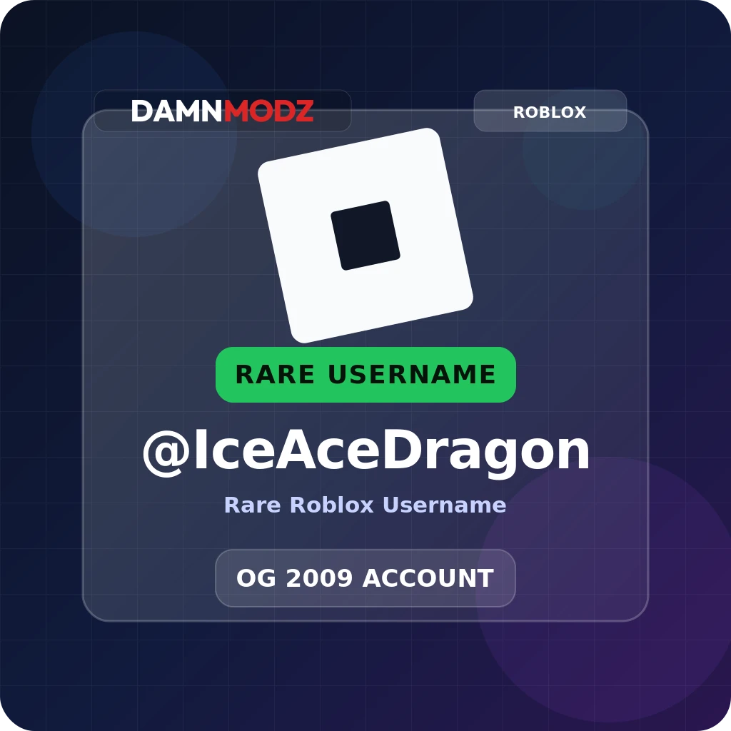 @IceAceDragon, 2009 OG Account