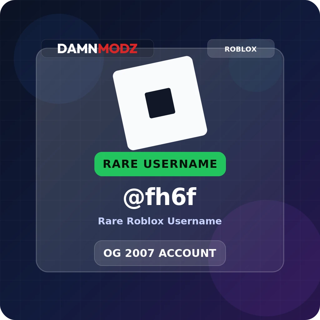 @fh6f, 2007-2020 OG Account